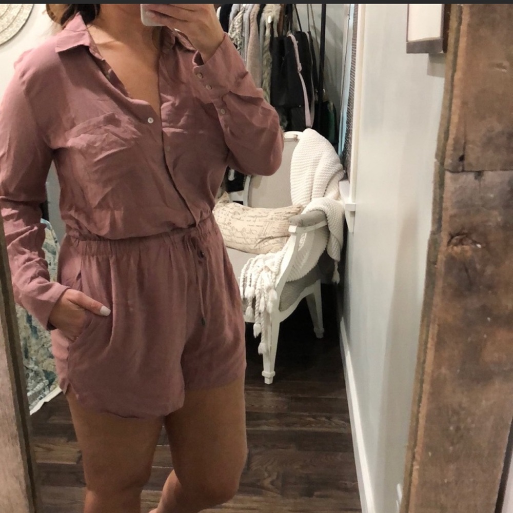 Forever 21 XLarge dusty rose romper